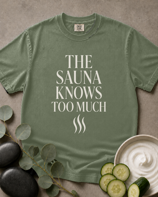 The Sauna Knows Too Much Tee