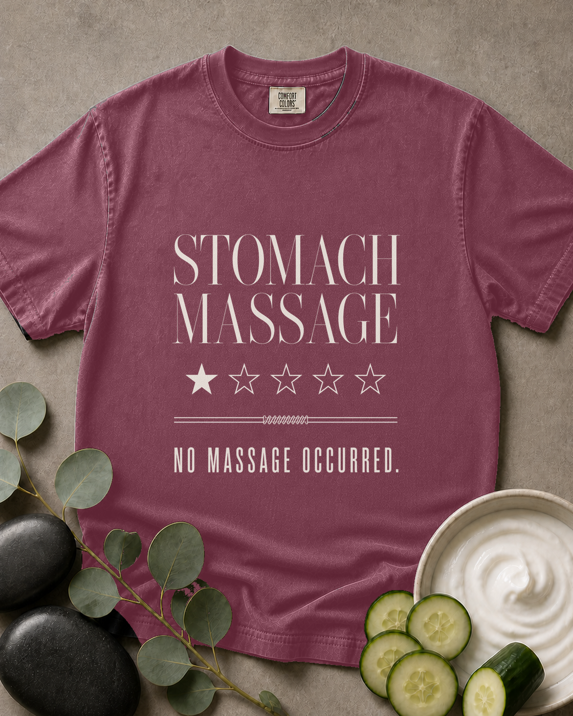 Stomach Massage No Massage Pilates Tee
