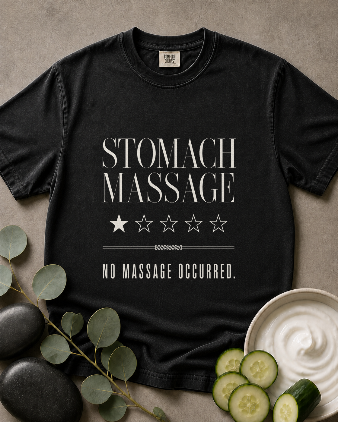 Stomach Massage No Massage Pilates Tee