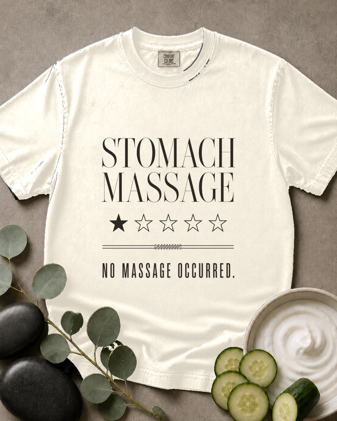 Stomach Massage No Massage Pilates Tee